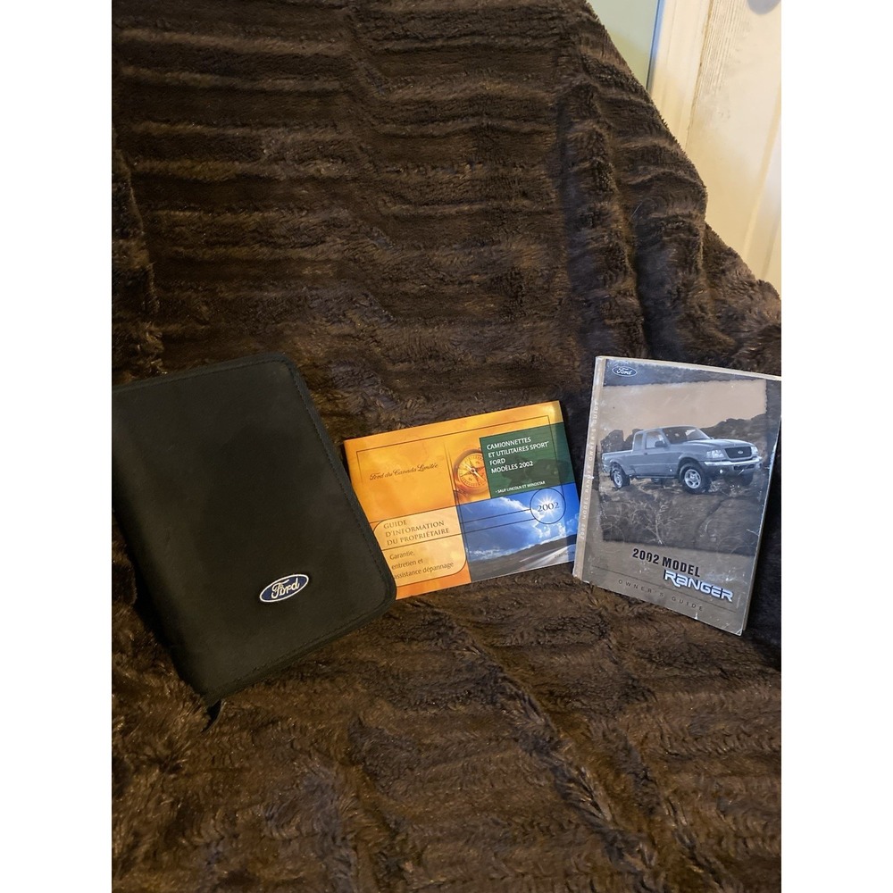 Rare 2002 Ford Ranger Owners Manual With Case & French/English Guide